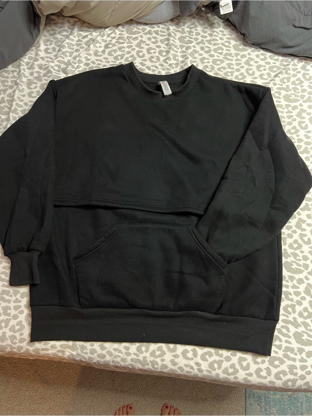 Latched mama nursing crew neck